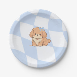 Bows & Bones Paper Plates Papieren Bordje