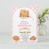 Bows Brunch Party Invitation Kaart (Staand voorkant)