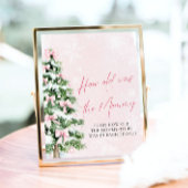 Bows Christmas Tree Hoe oud was mama spelbord Poster