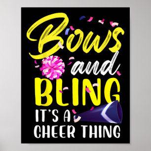 Bows En Bling Het Is Een Cheer Ding Turnen Cheerle Poster