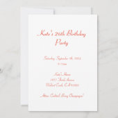 Bows et bulles Invitation Card (Dos)