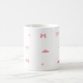 Bows et nuages rose pastel Mug esthétique (Centre)