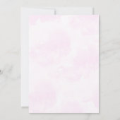 Bows roses Ballons Fille Invitation Anniversaire (Dos)