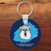 Bowser de Schnauzer-Sleutelhanger Sleutelhanger (Voorkant)