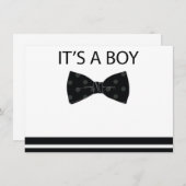 Bowtie Baby shower Uitnodiging (Voorkant / Achterkant)