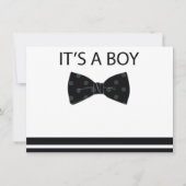 Bowtie Baby shower Uitnodiging (Voorkant)