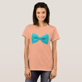 Bowtie Bikini in Blauw T-shirt (Voorkant volledig)