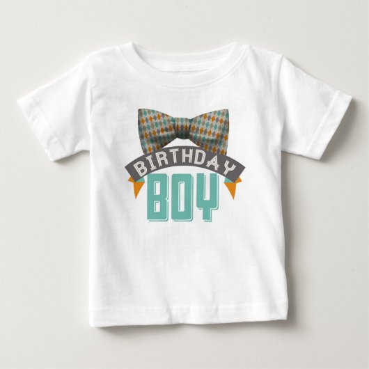 Bowtie Birthday Boy Tshirt (Devant)