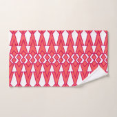Bowties rouges et roses (Serviette à main)