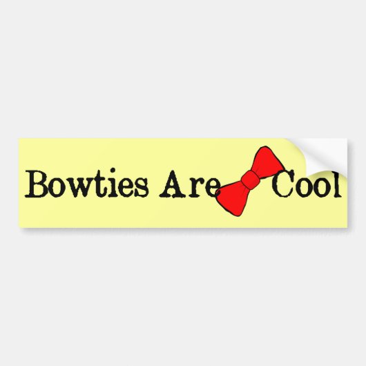 Bowties zijn fijn bumpersticker (Voorkant)