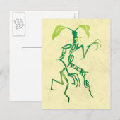 BOWTRUCKLE™ PICKETT™ Typografie Briefkaart (Voorkant / Achterkant)