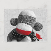 Bowty Het Briefkaart Sock Monkey (Voorkant)