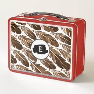 Box Boho Boîte à lunch en métal - Monogramme personnal