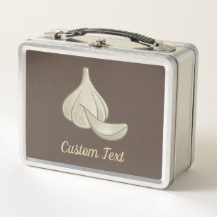 Box Bois d'ail Icône Boîte à lunch en métal