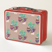 Box Boîte à lunch Art Vintage Rouge (Dos)