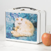 Box Boîte à lunch avec photo de chat persan (En situation)