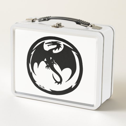 Box Boîte à lunch blanche Black Dragon (Devant)