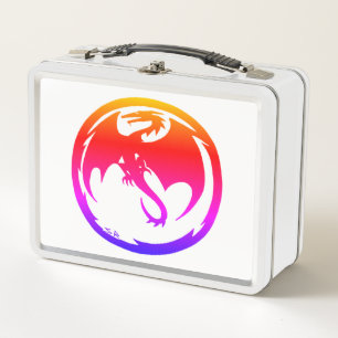 Box Boîte à lunch blanche Neon Dragon