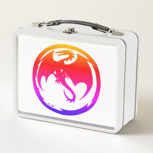 Box Boîte à lunch blanche Neon Dragon (Devant)