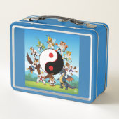 Box Boîte à lunch bleue pour enfants (Dos)
