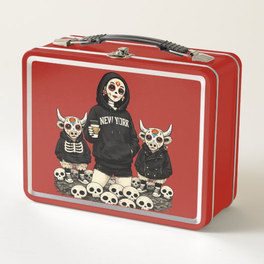 Box Boîte à lunch Calavera Coo - Équipage Coo Vilain (Devant)
