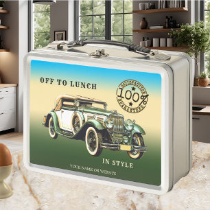 Box Boîte à lunch classique pour voiture Vintage