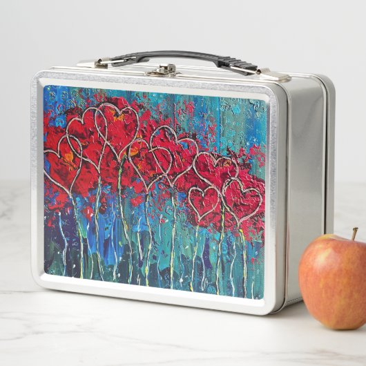 Box Boîte à lunch Coeurs (En situation)