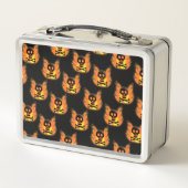 Box Boîte à lunch crâne flamboyant (Dos)