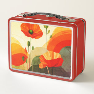 Box Boîte à lunch d'art floral – Conception colorée de