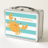 Box Boîte à lunch de crabe orange mignonne (Devant)