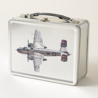 Box Boîte à lunch de l'avion d'argent