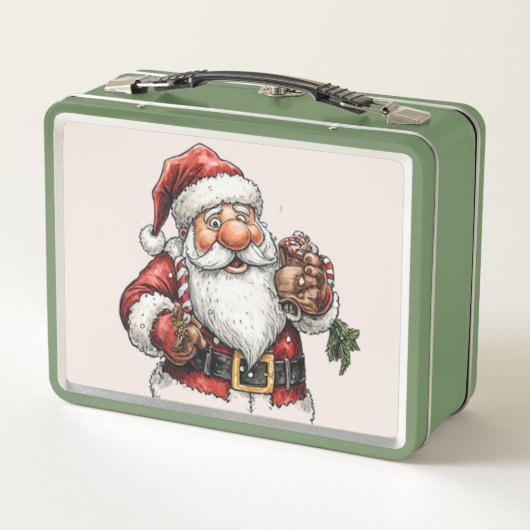 Box Boîte à lunch de Noël Jolly Santa (Dos)