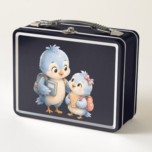 Box Boîte à lunch des frères et sœurs Oiseau Bleu (Devant)