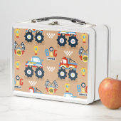 Box Boîte à lunch en métal à grandes roues (En situation)