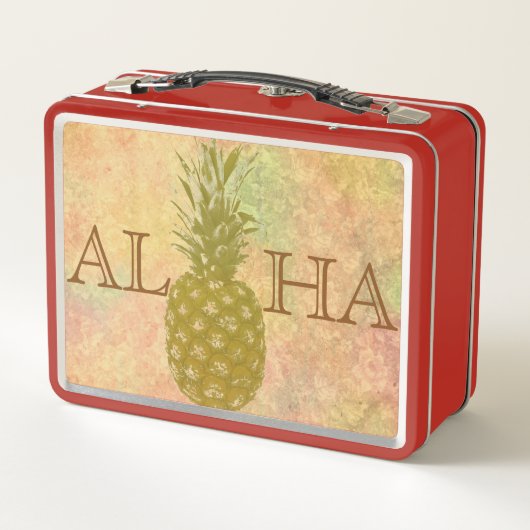 Box Boîte à lunch en métal ananas (Dos)