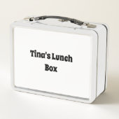 Box Boîte à lunch en métal blanc (Dos)