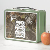 Box Boîte à lunch en métal Camo et Ammo (En situation)