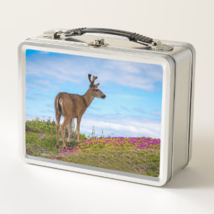 Box Boîte à lunch en métal Cerf Faune et flore sauva