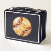 Box Boîte à lunch en métal de baseball (Dos)