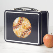 Box Boîte à lunch en métal de baseball (En situation)
