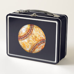 Box Boîte à lunch en métal de baseball