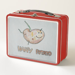 Box Boîte à lunch en métal Happy Potato