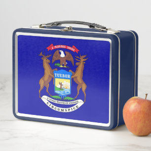 Box Boîte à lunch en métal inoxydable avec drapeau du 