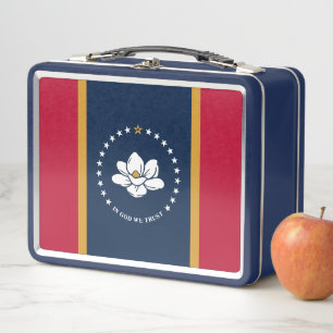 Box Boîte à lunch en métal inoxydable avec le drapeau