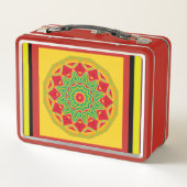 Box Boîte à lunch en métal Mandala (Dos)