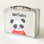 Box Boîte à lunch en métal Panda Boy (Dos)