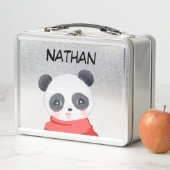 Box Boîte à lunch en métal Panda Boy (En situation)
