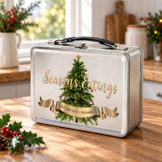 Box Boîte à lunch en métal personnalisée pour sapin de