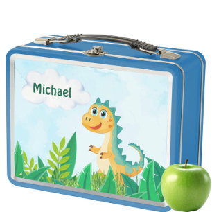 Box Boîte à lunch en métal pour enfants Dinosaure pers