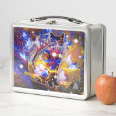 Box Boîte à lunch en métal Psi Chat Cosmique (En situation)